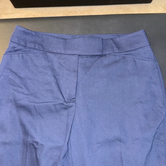 WHBM Flare Dress Pants Navy Blue - Size 00L - Picture 2 of 5